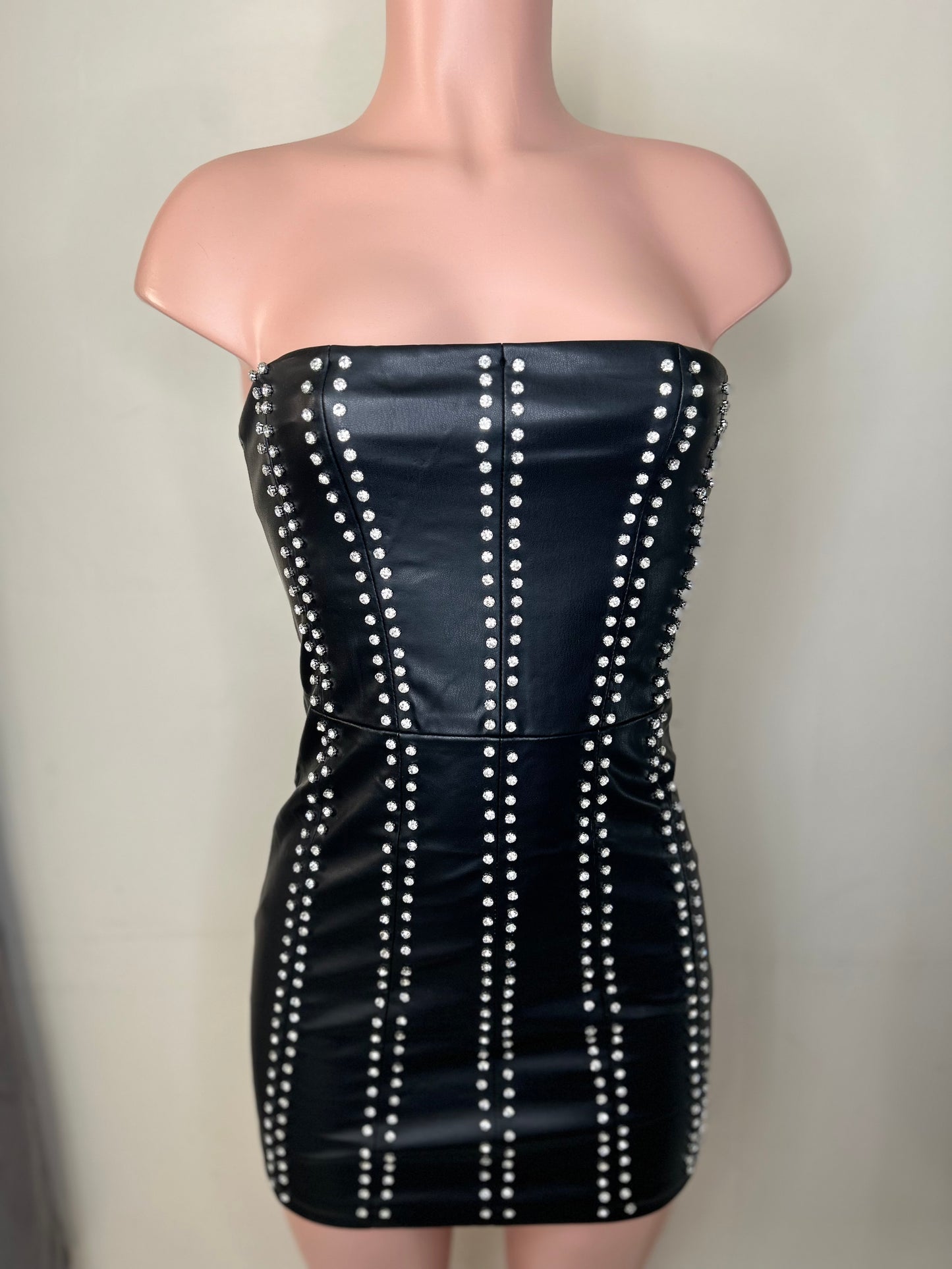 Go out Leather Dress