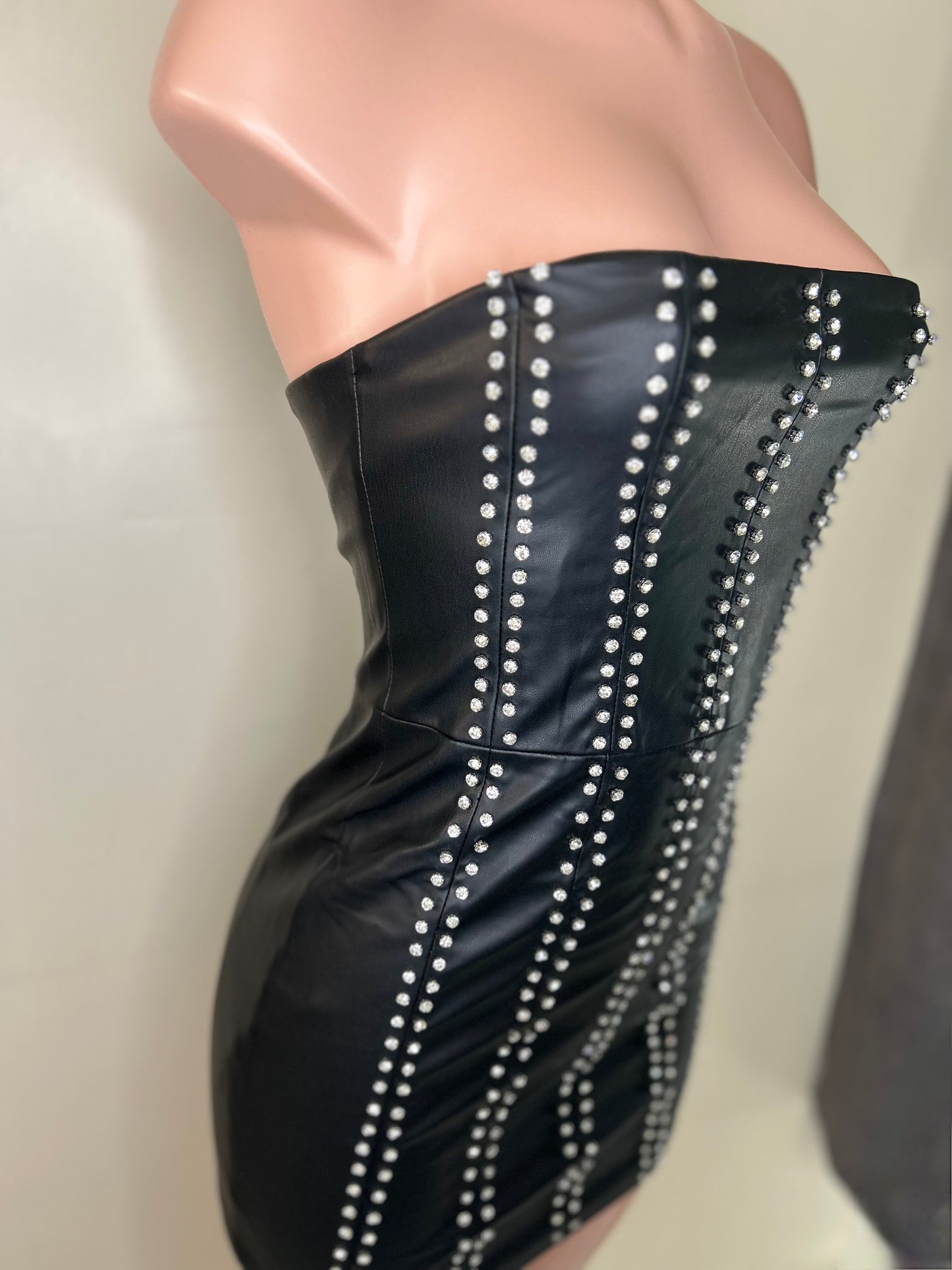 Go out Leather Dress