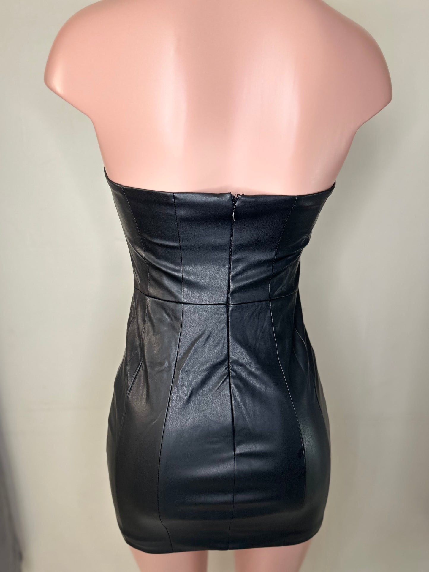 Go out Leather Dress