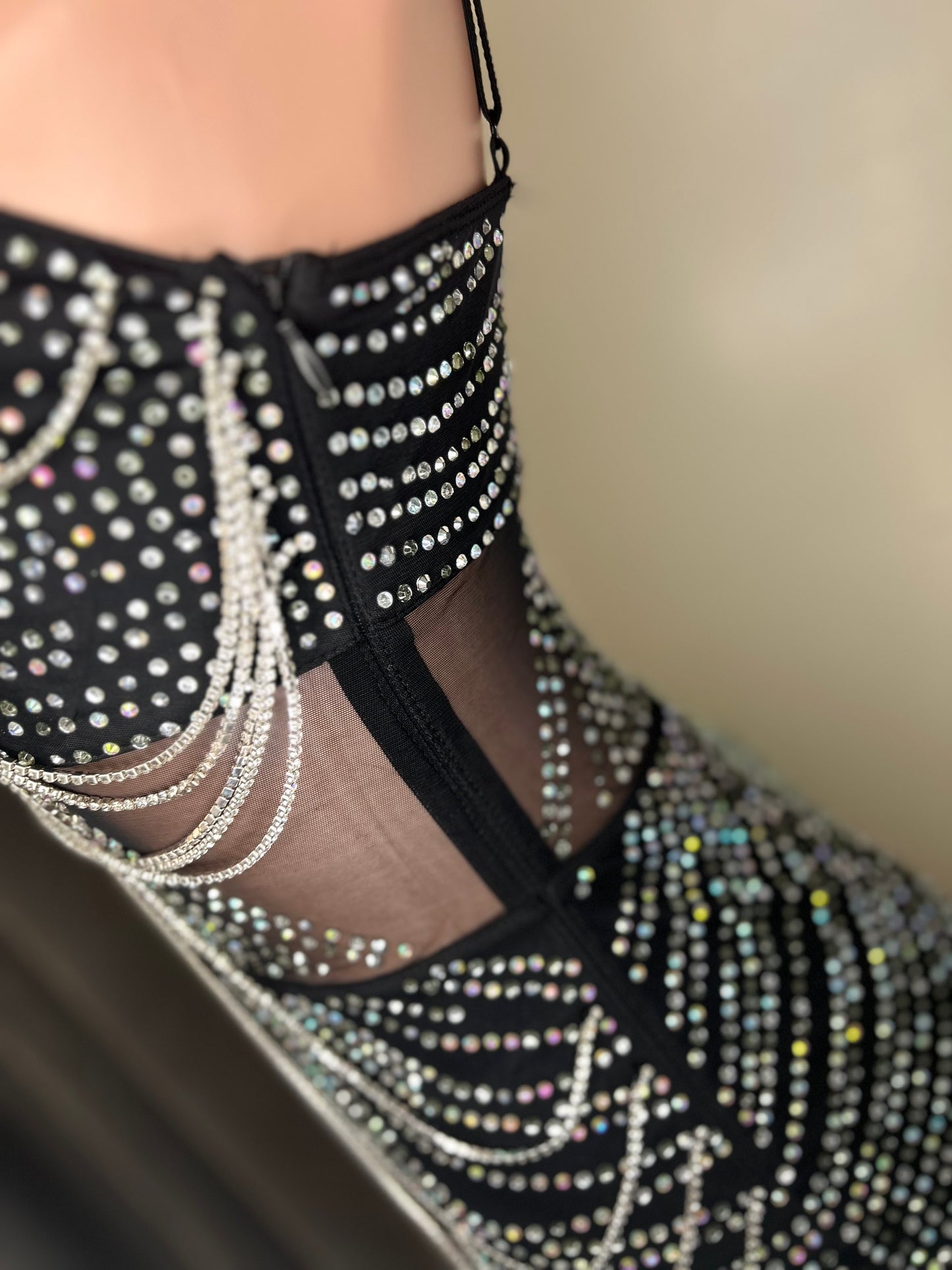 Rhinestone Bodycon Dress